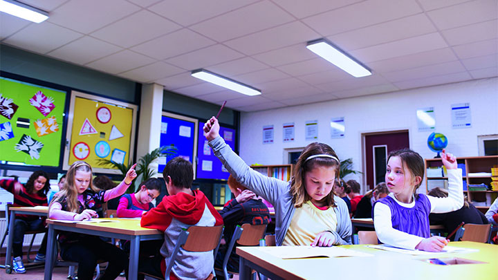 SchoolVision Energy light setting: smart school lighting for when energy levels flag