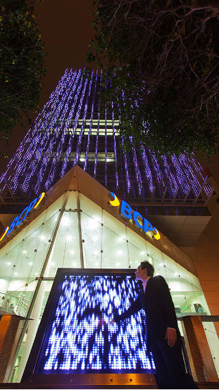The BCP building illuminated by Philips Lighting