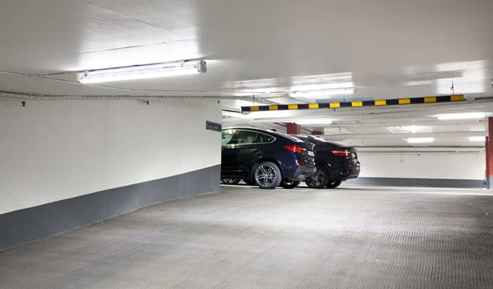 Parking garage Globen with GreenParking system