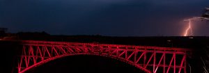 Lighting a bridge: connecting two nations