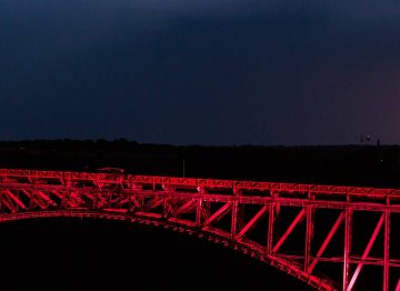 Lighting a bridge: connecting two nations
